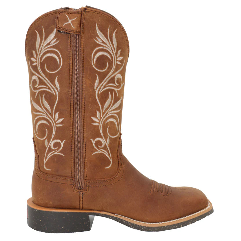 Womens 11 Tech X2 Zip Boot Oiled Brown