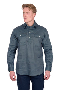 [SALE] ‘Blake' Longsleeve Shirt - Black/Blue