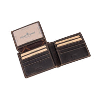 'Samson' RFID Leather Wallet – Brown