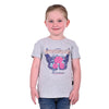 Girls 'Mila' T-Shirt - Grey Merle