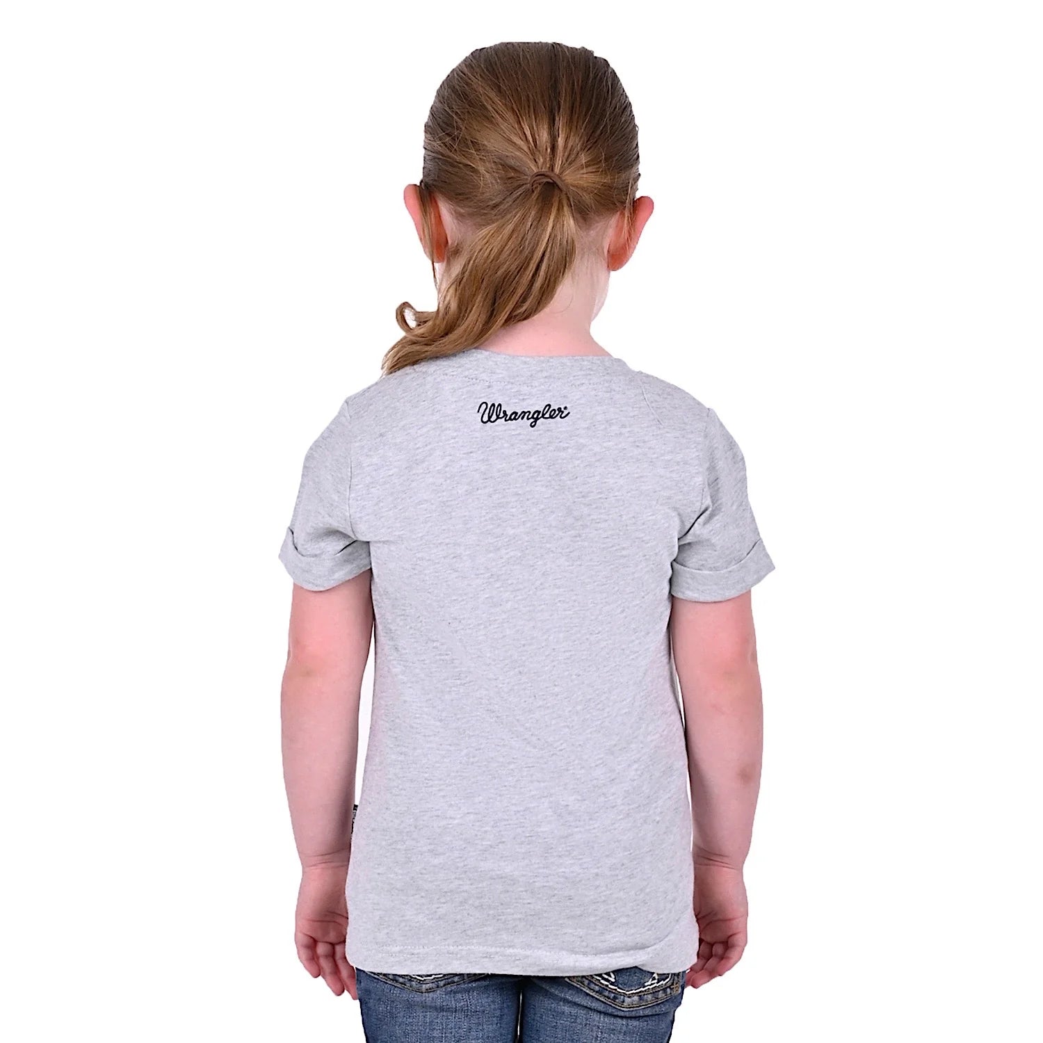 Girls 'Mila' T-Shirt - Grey Merle