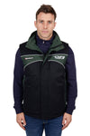 Mens Waterproof Bazooka Vest - Black & Khaki