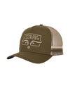 CEC Khaki & Stone Longhorn Logo Trucker Cap
