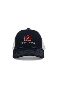 Buckle Trucker Cap - Navy/White