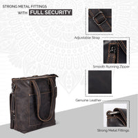 ‘Bunbury’ Classic Leather Tote Bag