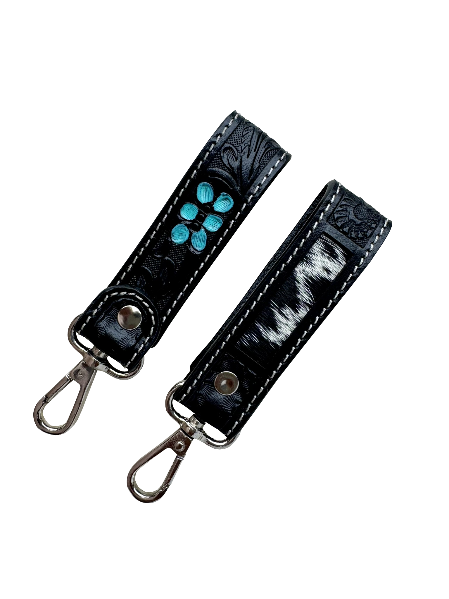 Tooling Leather and Cowhide Keyring