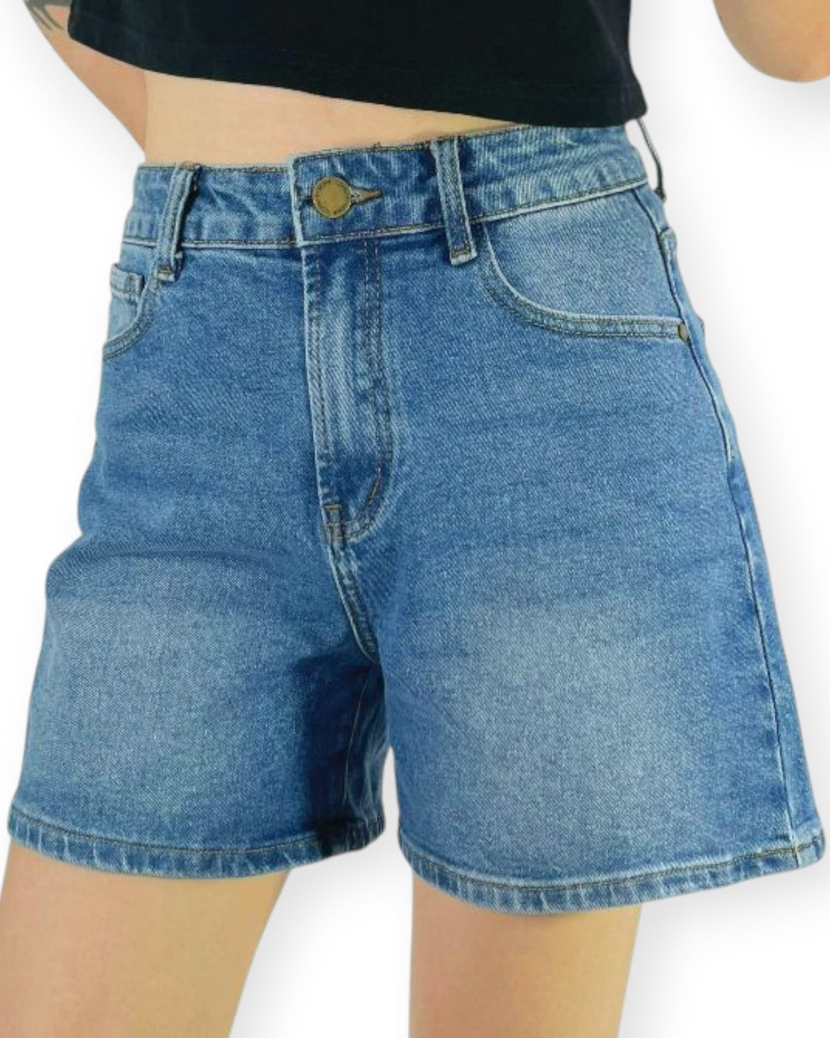 ‘Belle' Denim Shorts - Mid