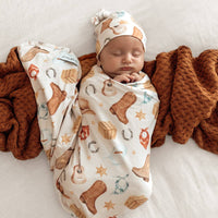 Cowboys Wrap & Beanie Set