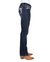 'Anjelica' Mid Rise Straight Leg Jeans