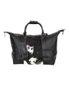 'Outback' Cowhide Weekender Duffle Bag - Black