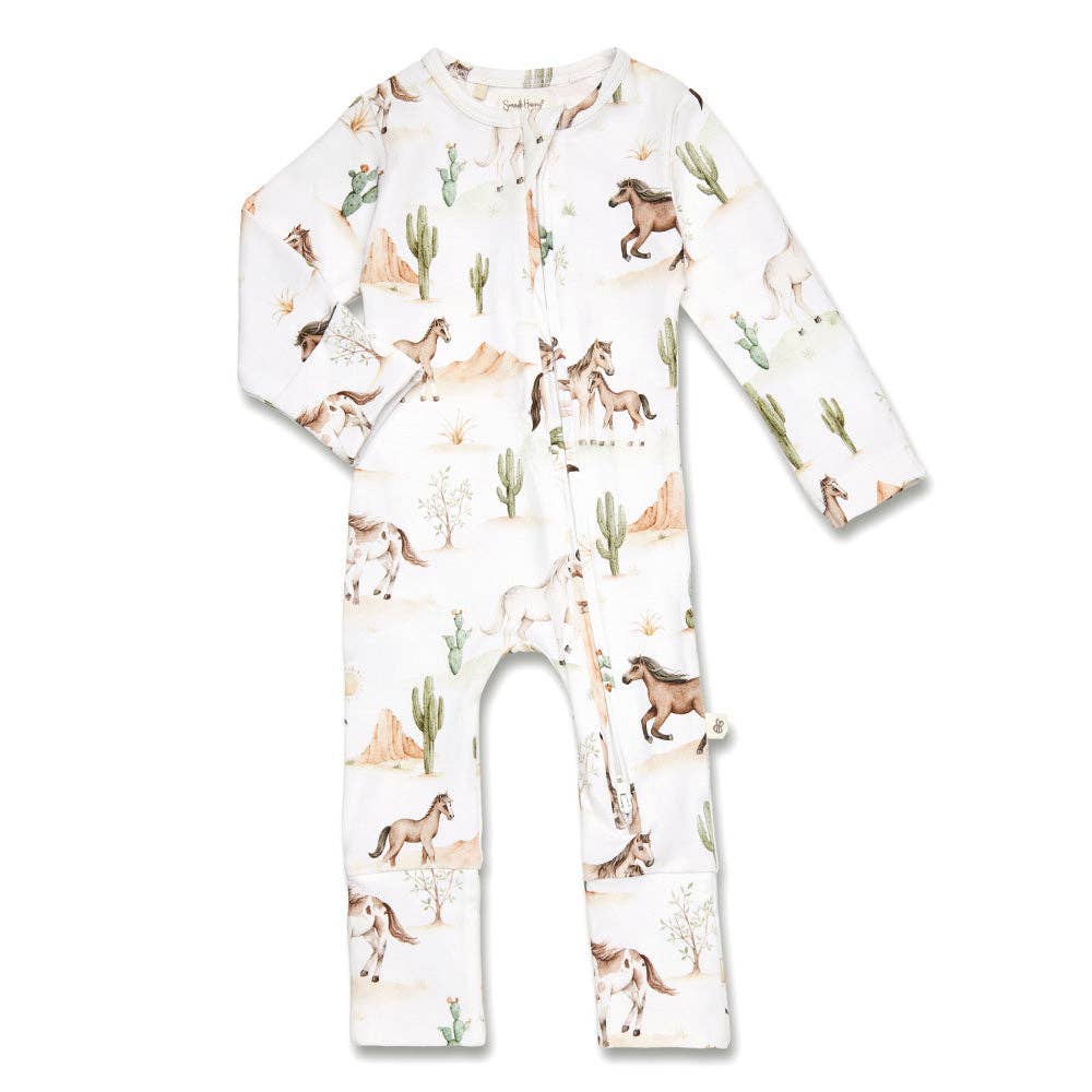Wild Horses Snugglesuit Convertible Romper