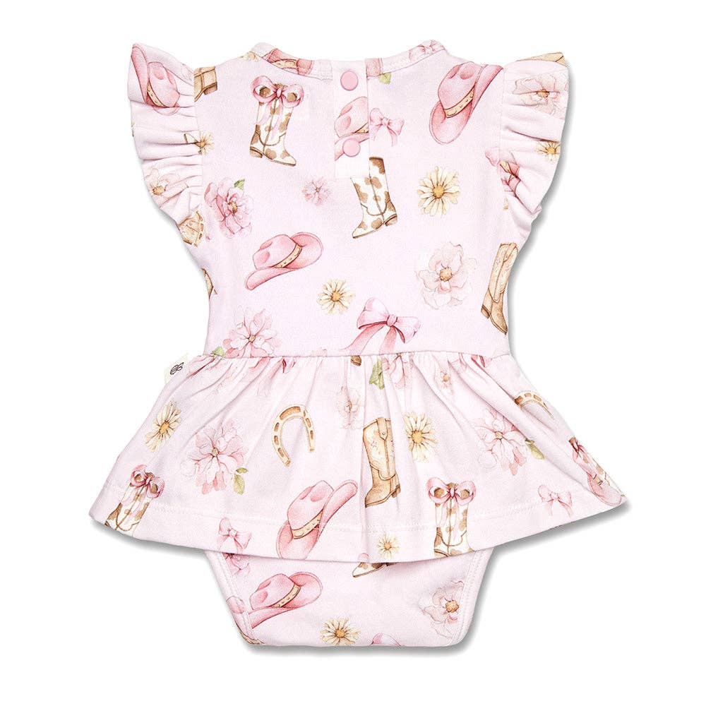 Boots & Bows Short Sleeve Dress