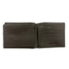 JD Brown Pebble Grain Leather Bi-Fold Wallet - Brown