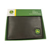 JD Brown Pebble Grain Leather Bi-Fold Wallet - Brown
