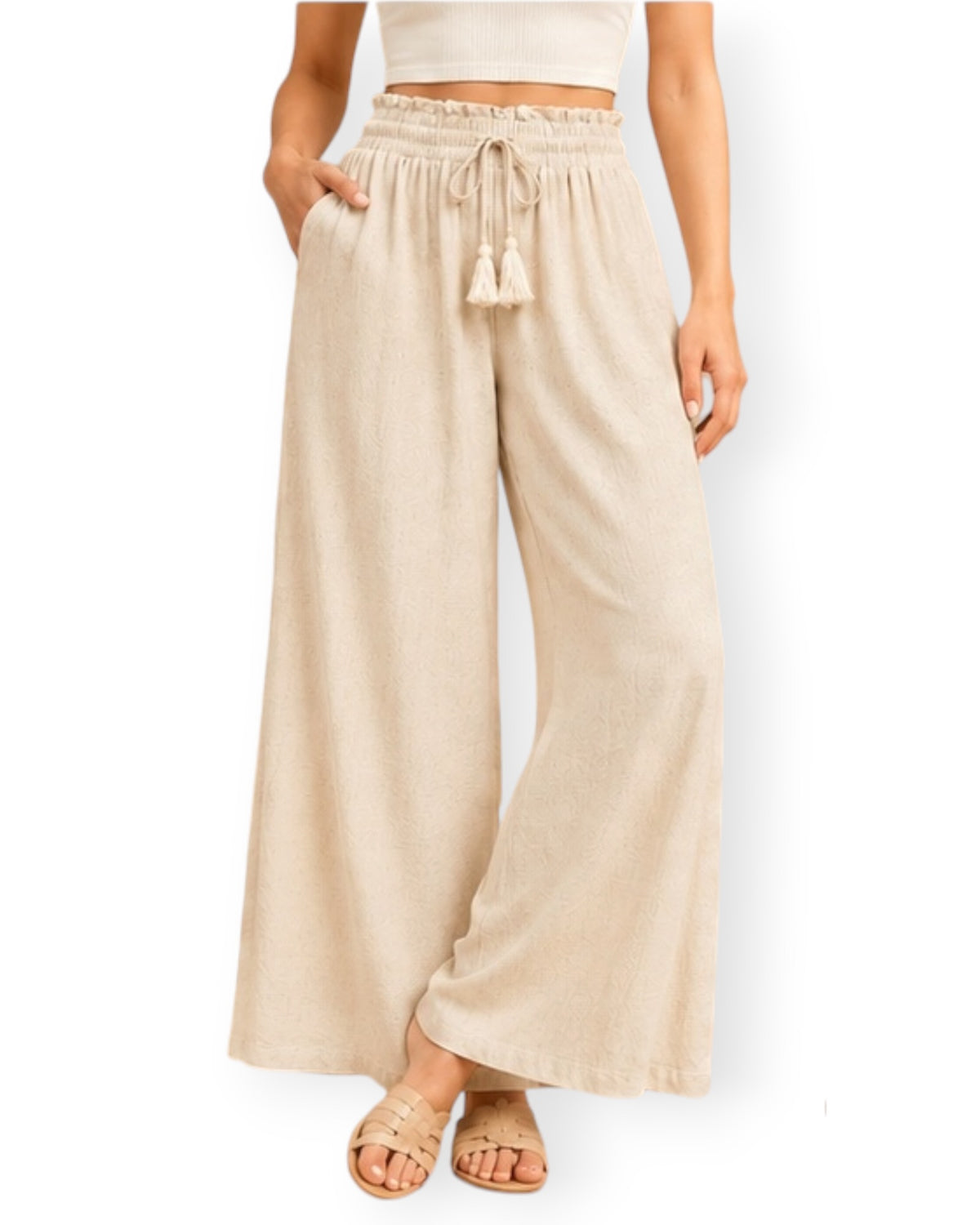 ‘Tamara' Casual Pants - Beige