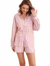 'Emily' Stripe Set - Pink