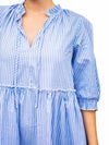 'Rebecca' Stripe Dress - Blue