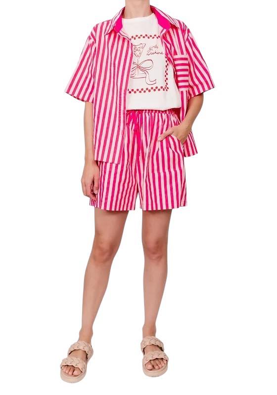 'Cheyenne' Stripe Set - Pink