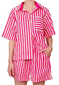'Cheyenne' Stripe Set - Pink