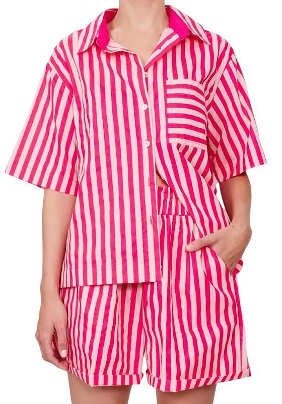 'Cheyenne' Stripe Set - Pink