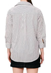 'Simone' Stripe Shirt - Black/White