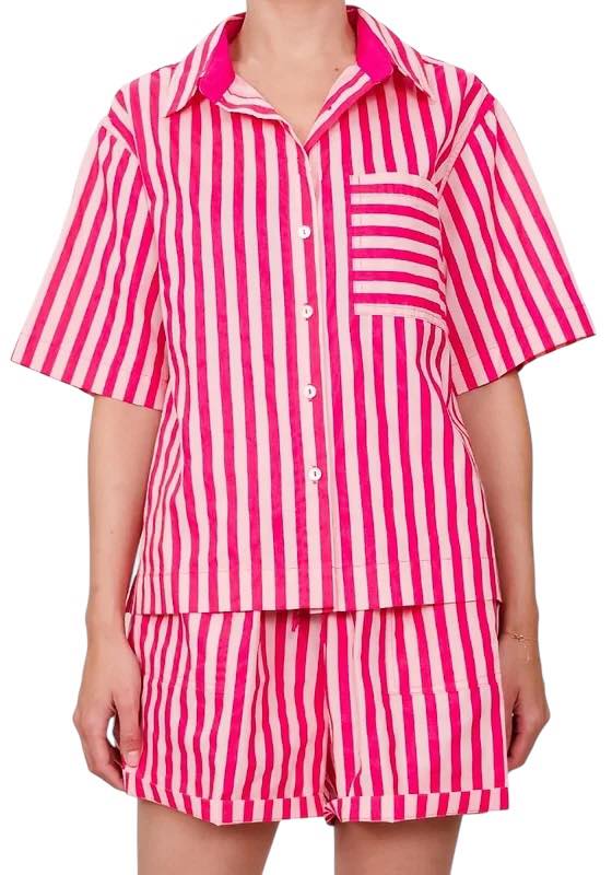 'Cheyenne' Stripe Set - Pink