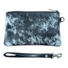 ‘Toronto' Leather Cowhide Clutch - Black