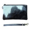 ‘Toronto' Leather Cowhide Clutch - Brown