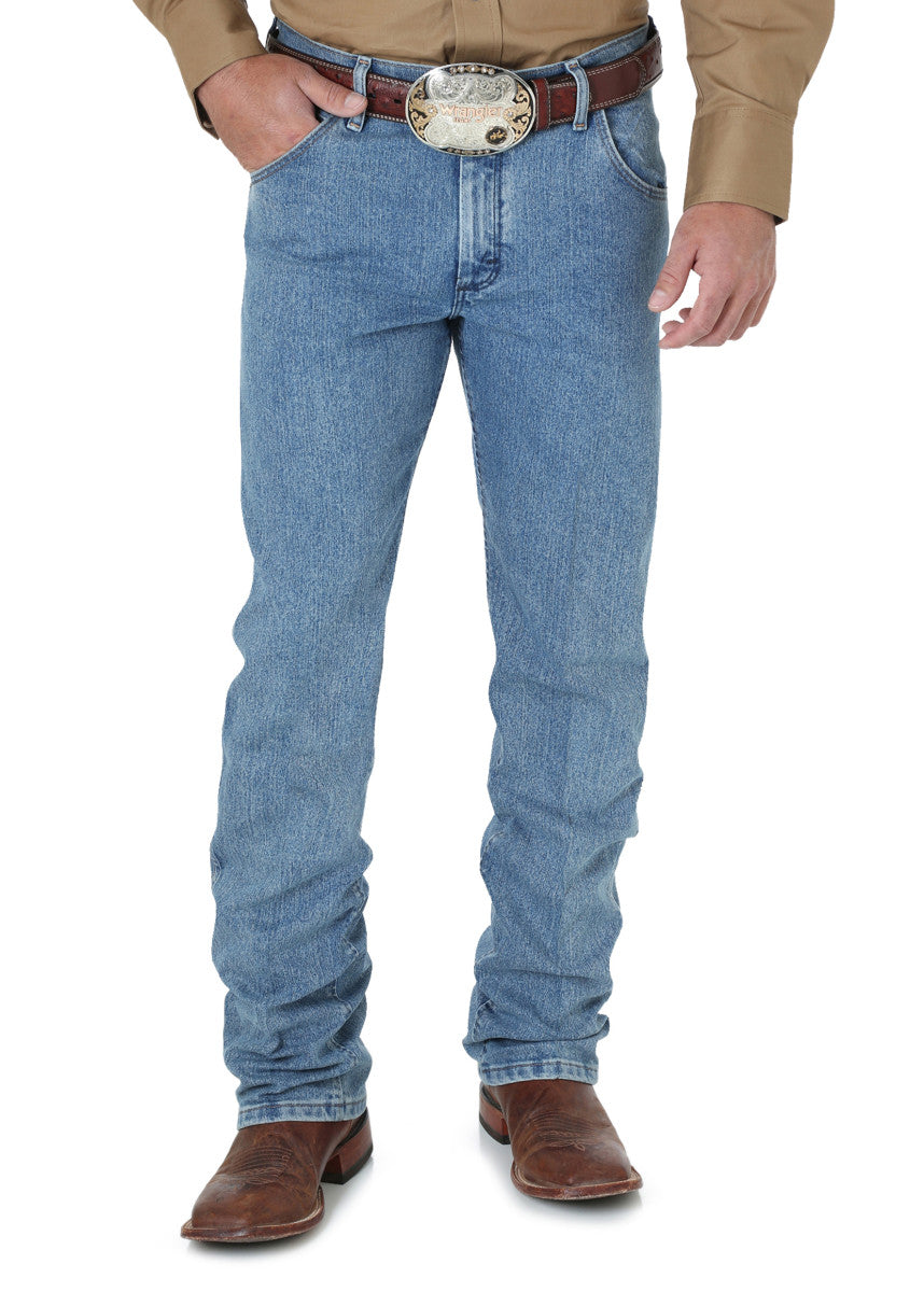 Premium Performance Cowboy Cut Reg Fit Jean - Stone Bleach