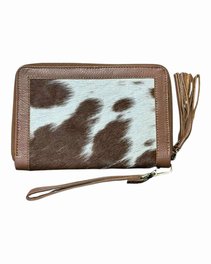'Tenterfield’ Cowhide Purse - Tan