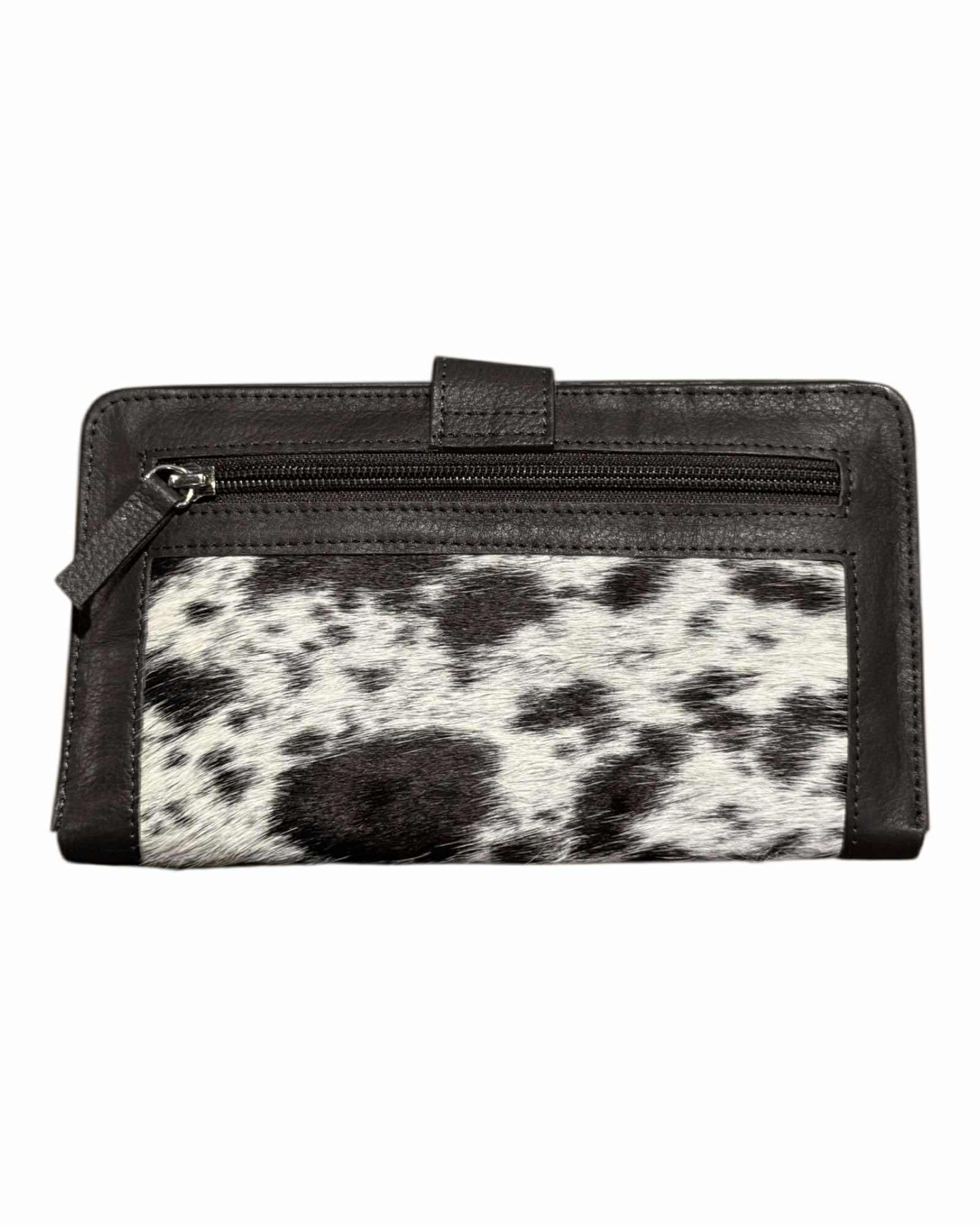 'Walcha’ Bifold Cowhide Purse - Brown