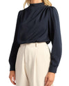 'Zoe' Longsleeve Top - Navy