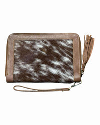 'Tenterfield’ Cowhide Purse - Tan