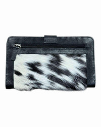 'Walcha’ Bifold Cowhide Purse - Black