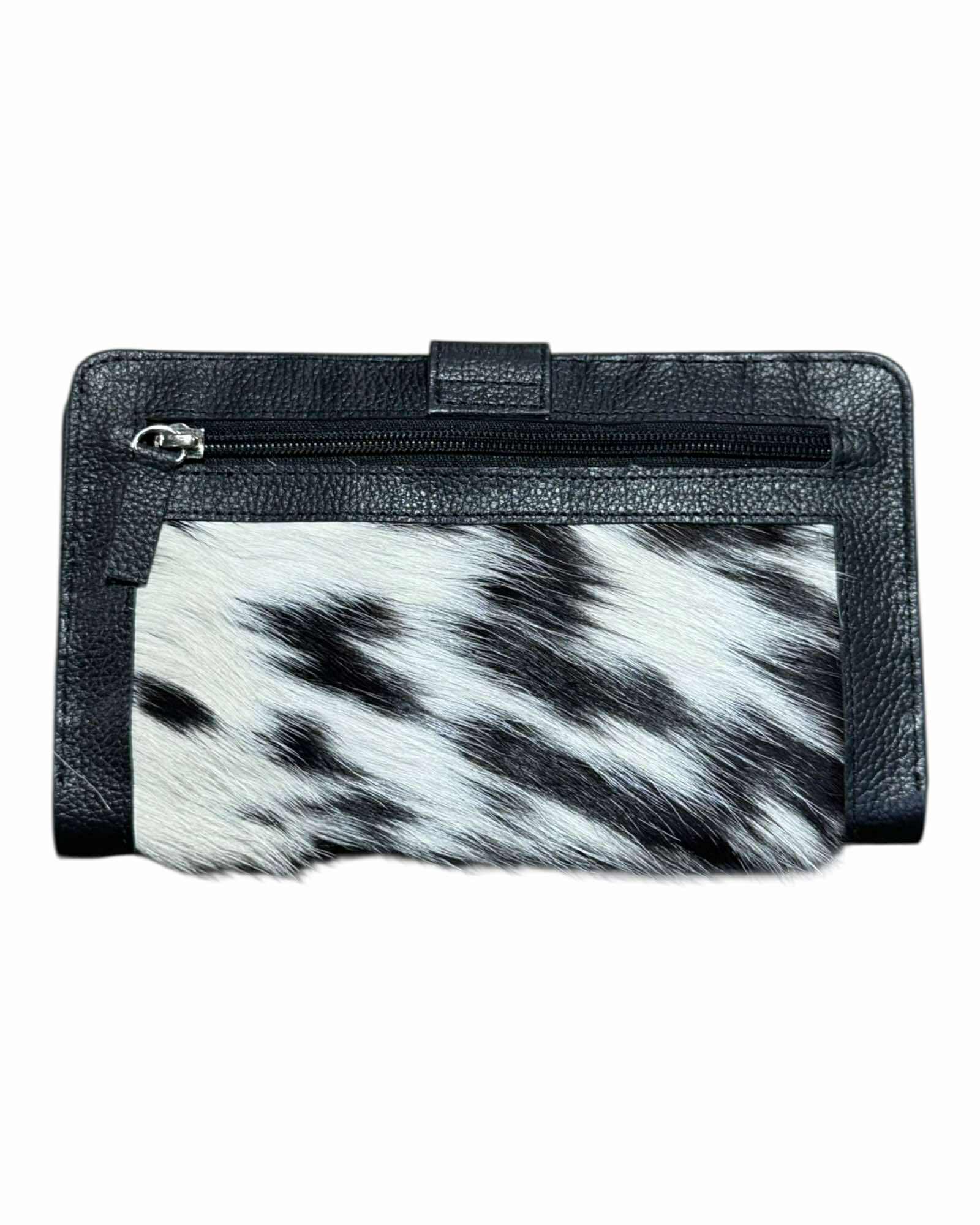 'Walcha’ Bifold Cowhide Purse - Black