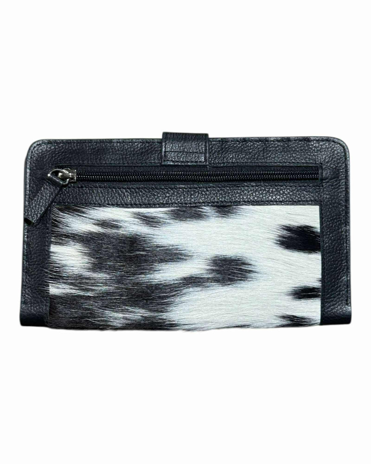 'Walcha’ Bifold Cowhide Purse - Black