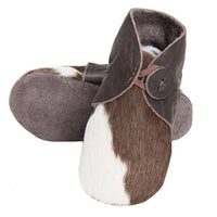 Cowhide Baby Booties