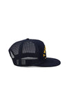 High Profile Classic Trucker Cap - Navy/Yellow
