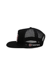 High Profile Buckle Trucker Cap - Black