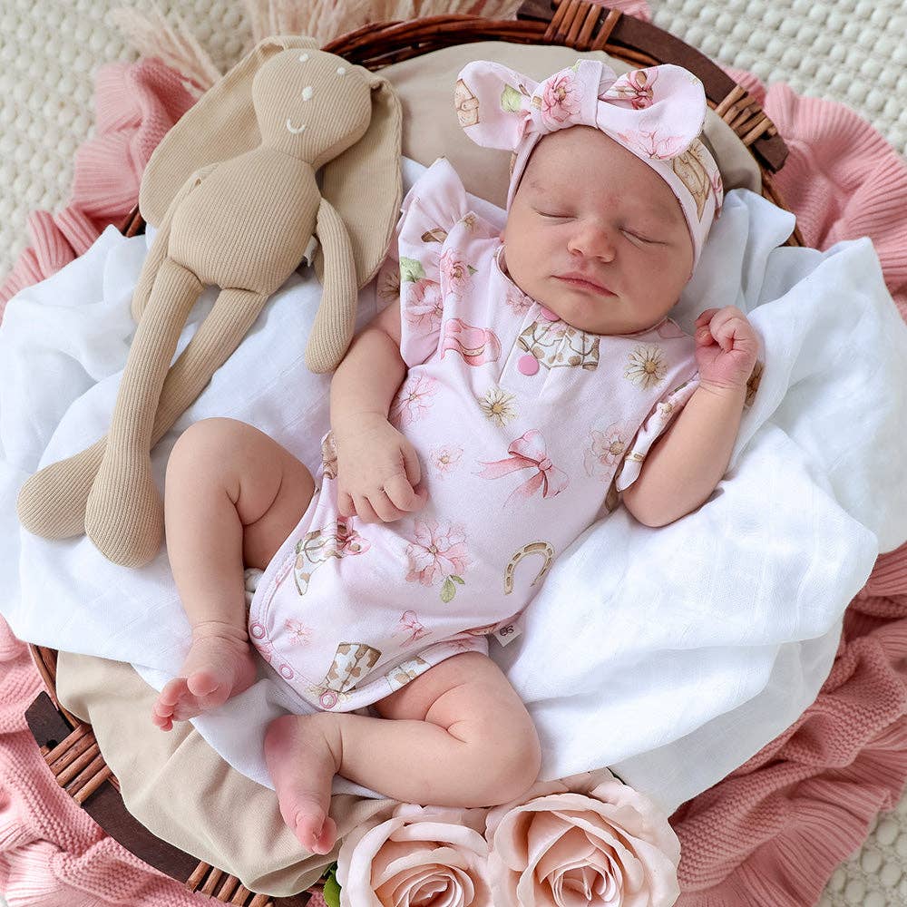Boots & Bows Short Sleeve Bodysuit