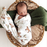 Wild Horses Wrap & Beanie Set
