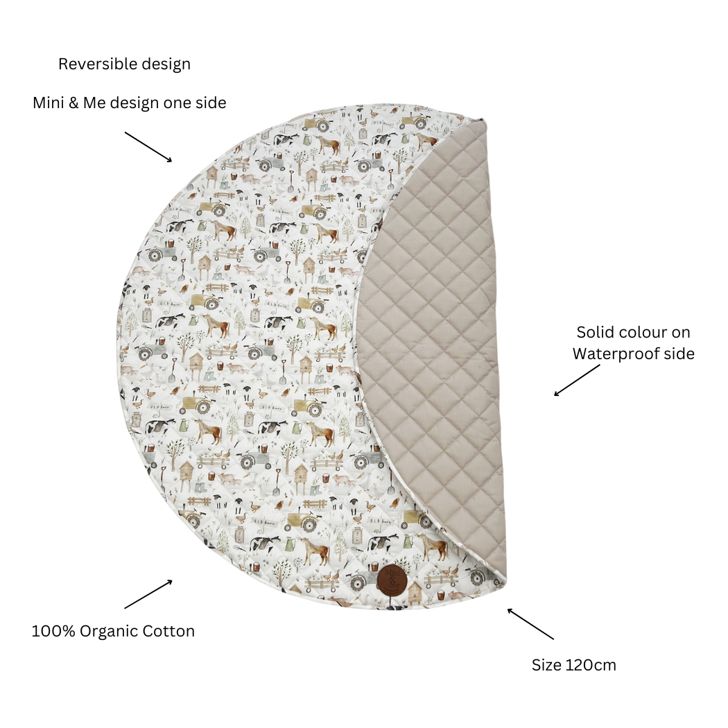Padded Waterproof Playmat - Farm Life