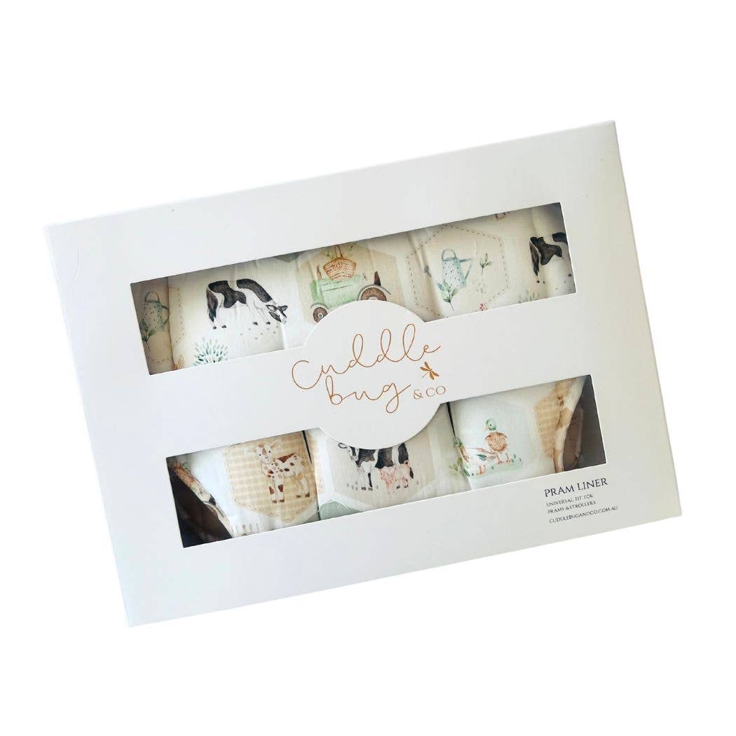 Universal Pram Liner - Patchwork Farm