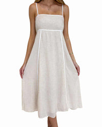 'Juniper' Midi Dress - Natural