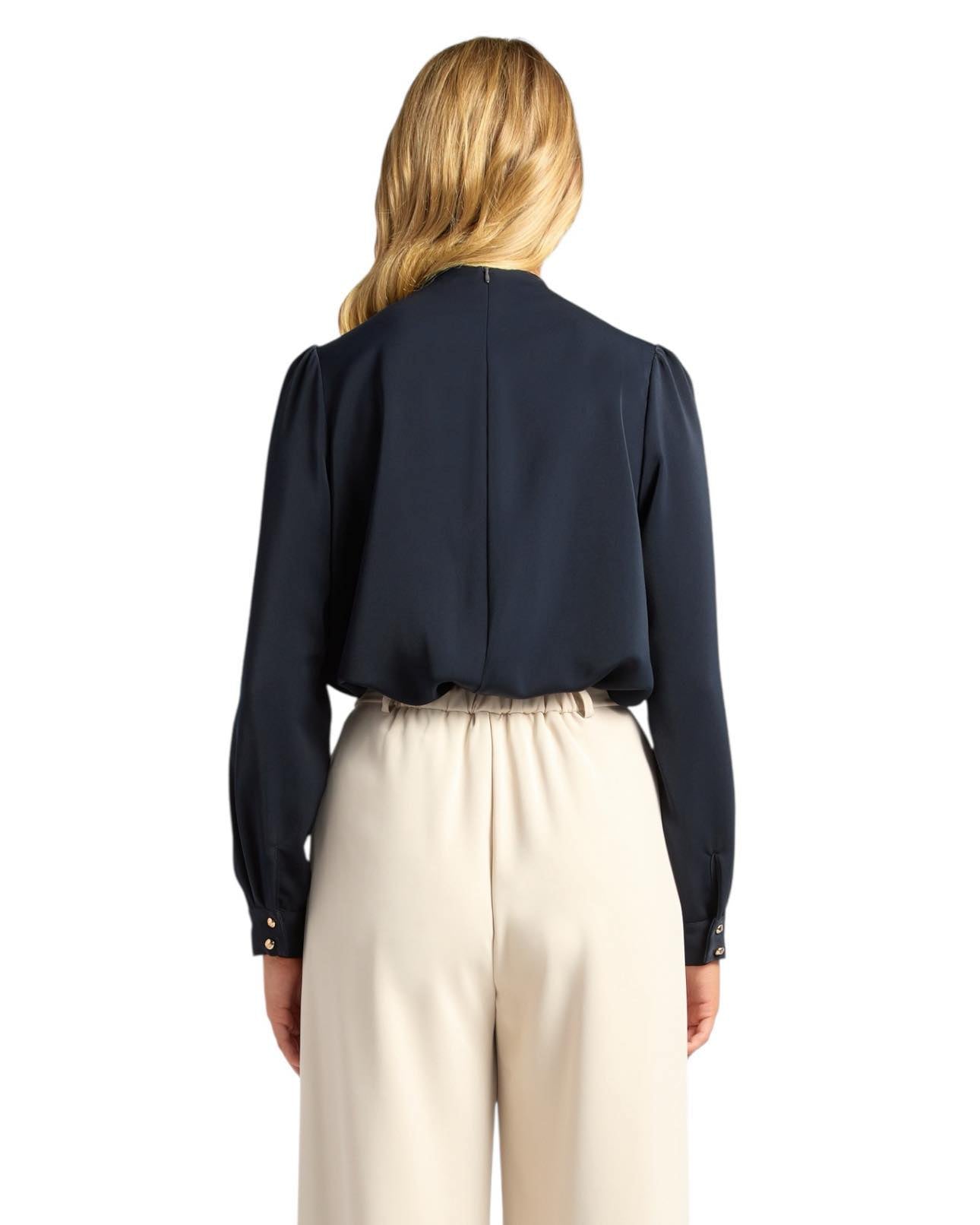 'Zoe' Longsleeve Top - Navy