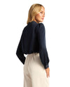 'Zoe' Longsleeve Top - Navy