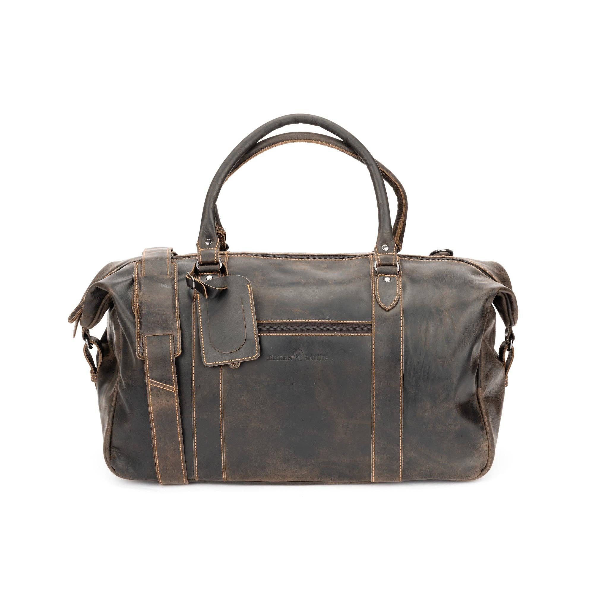 'Grant' Weekender Duffle Bag - Brown