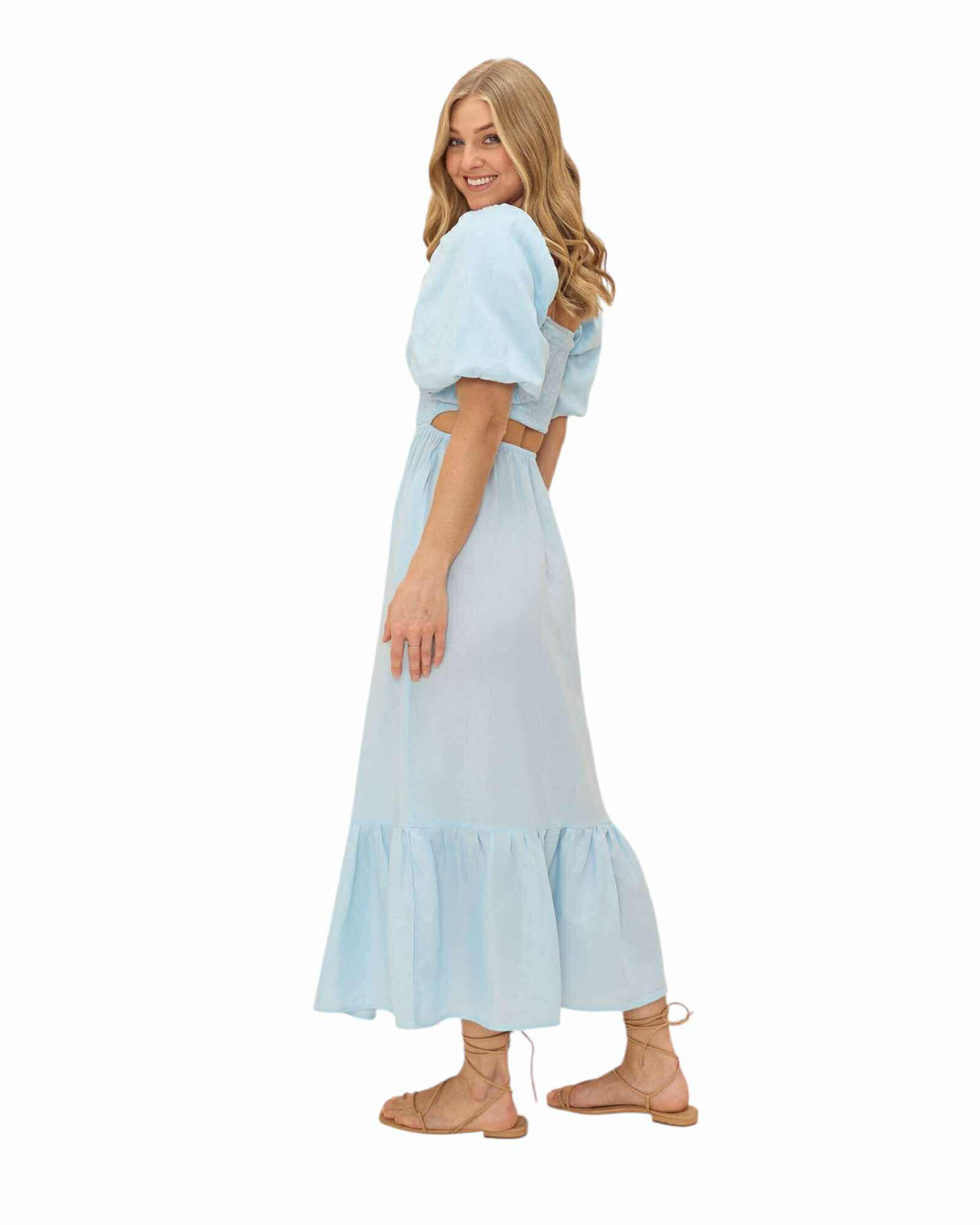 'Eva' Maxi Dress - Sky Blue