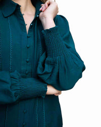 'Meghan' Button Down Shirt - Teal