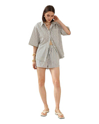 'Callie' Stripe Set - Navy